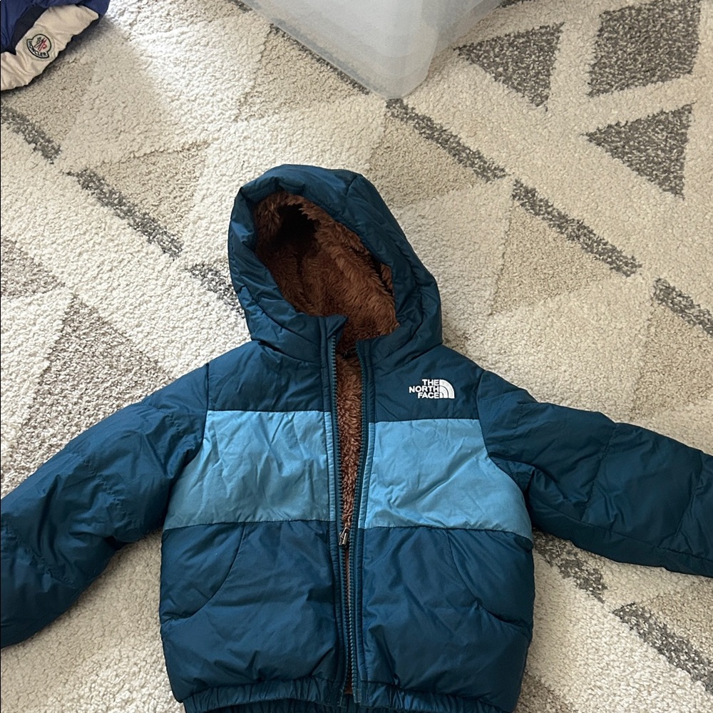 The North Face Two-Tone Blue Puffer Jacket